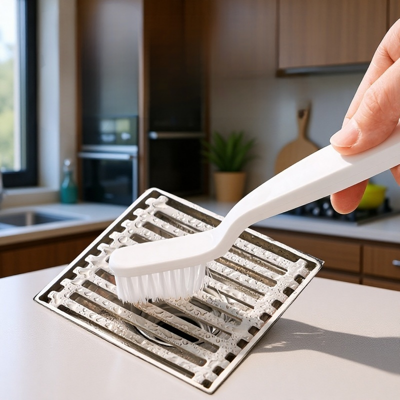 日本製バスルームブラシ タイルコーナー隙間ブラシ トイレブラシ ブラシアーティファクト 多機能クリーニングブラシ 床排水ブラシ