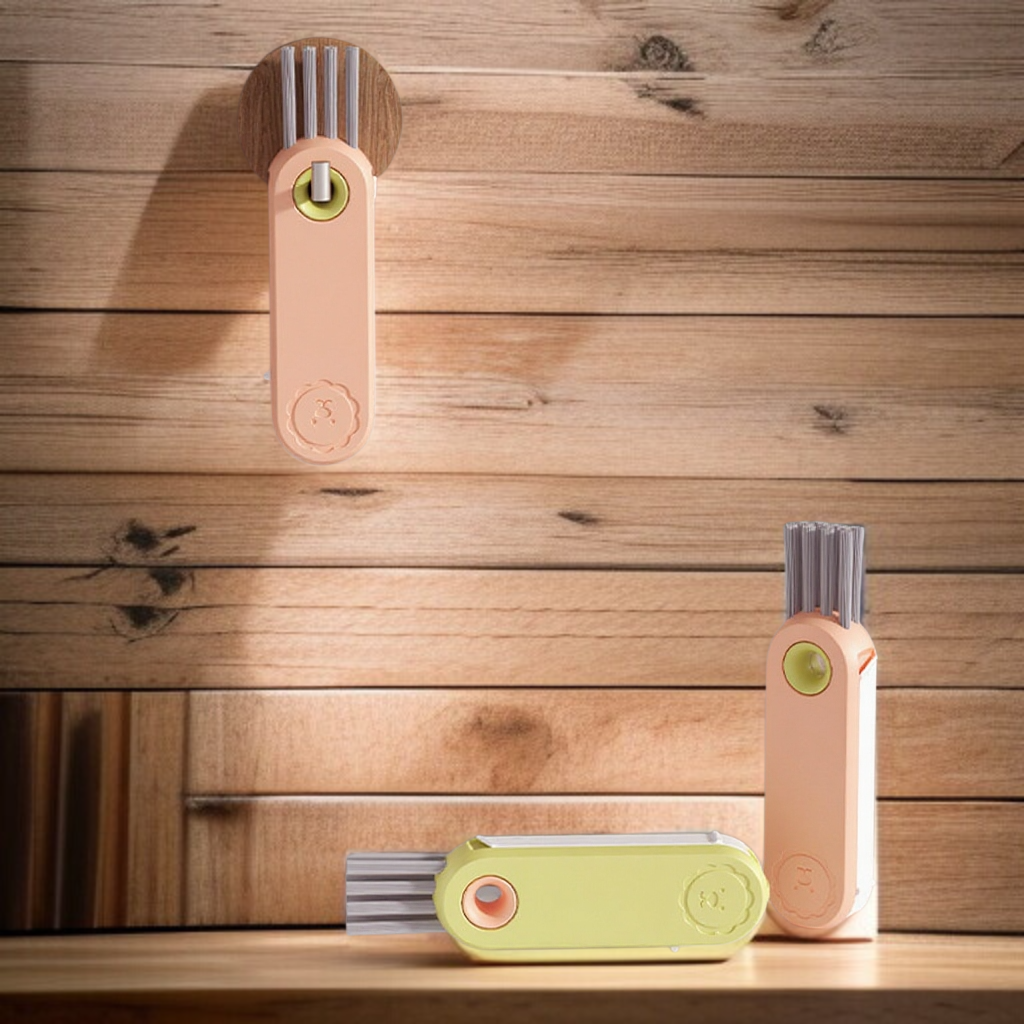 Multi functional cleaning three in one cup brush