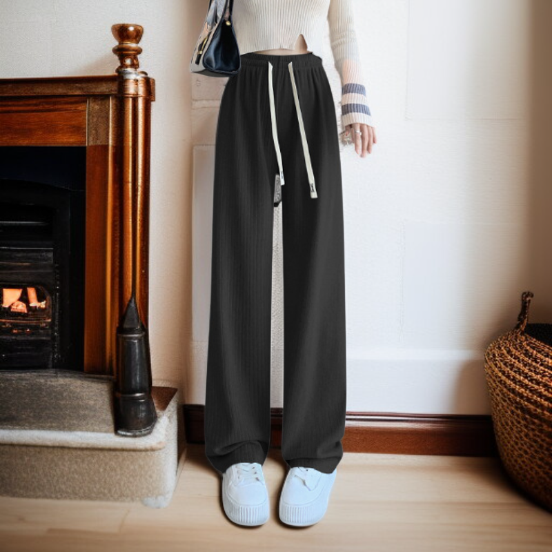 와이드 레그 캐주얼 팬츠