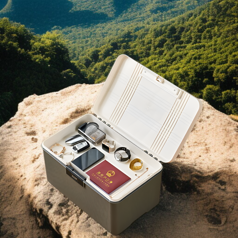 비밀번호 특대형 차량용 수납함 네일 대용량 수납함 자물쇠 대용량 비밀번호 수납함