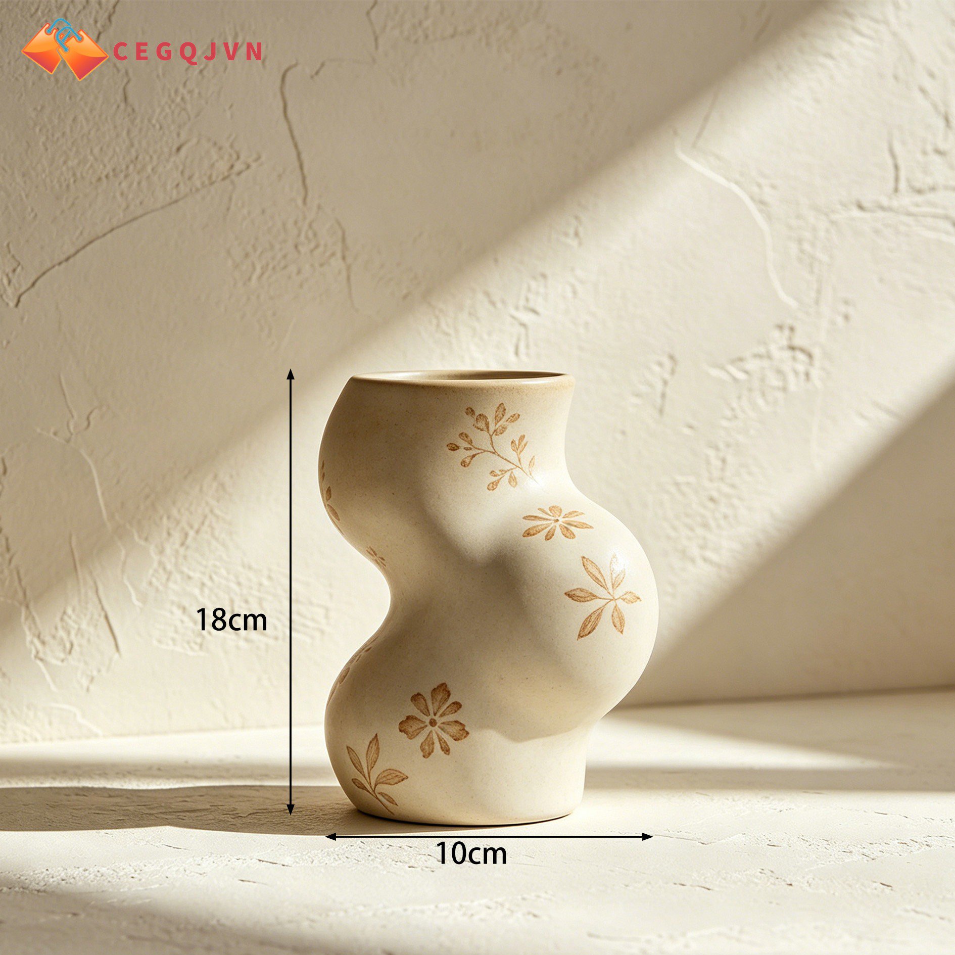 Contemporary flower vase with creative shape