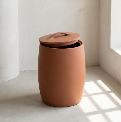 Moderní bílý odpadkový koš do kuchyně