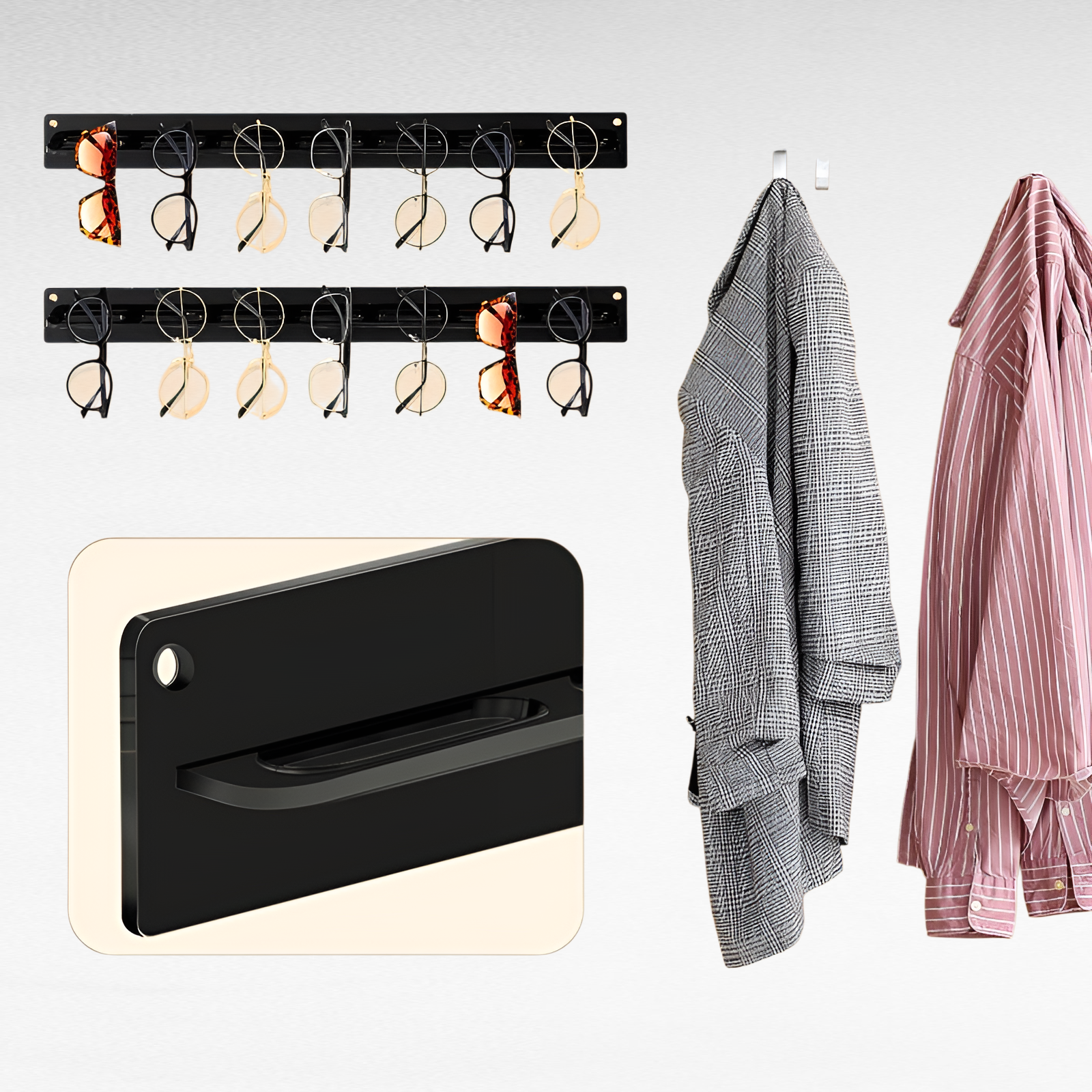 High-end Acrylic Wall-mounted Sunglasses Display Rack