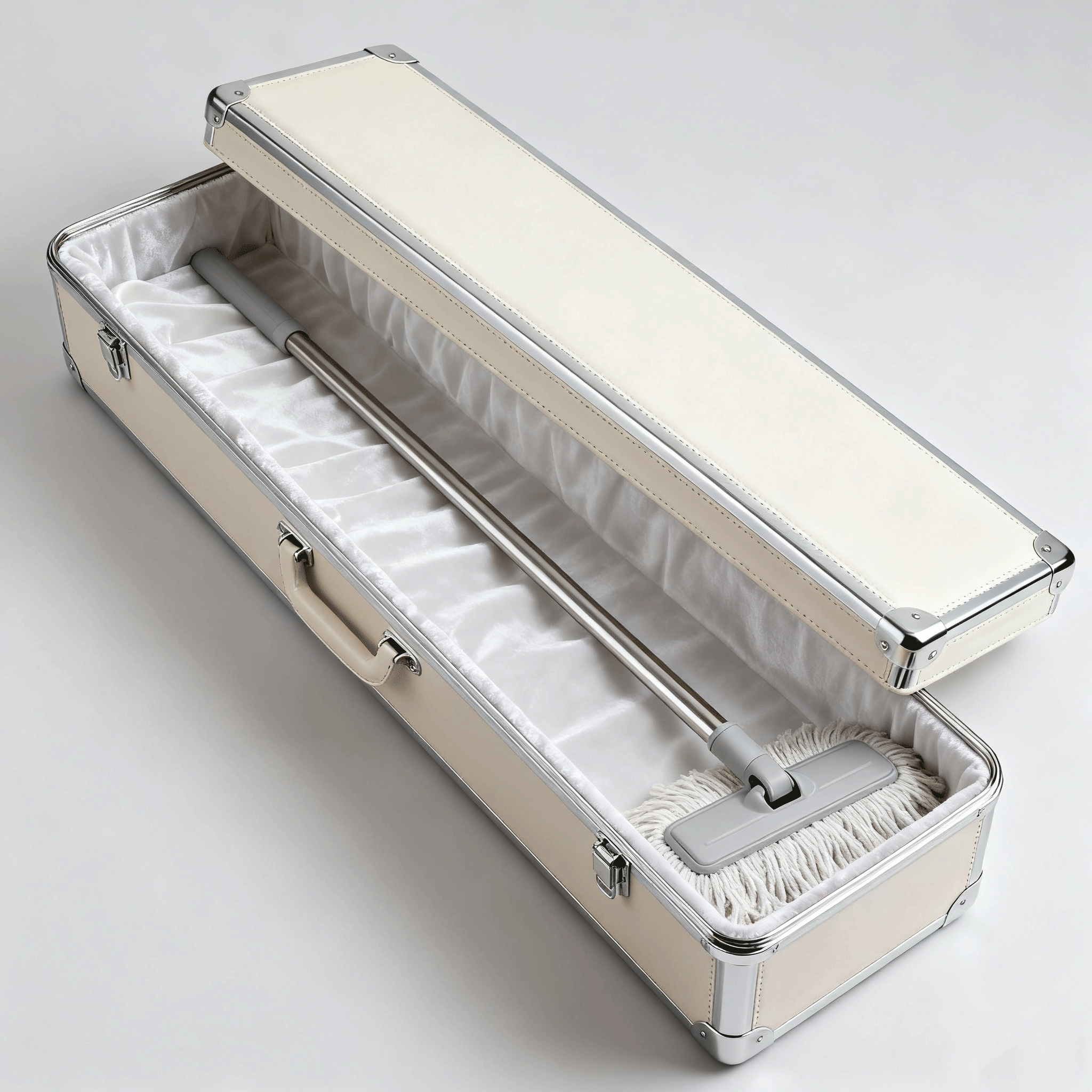 Elegantní krémový mop na čištění 