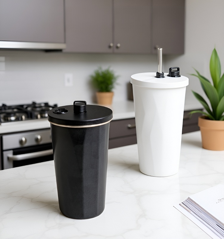 아이들이 사용하는 안전한 신축식 빨대컵