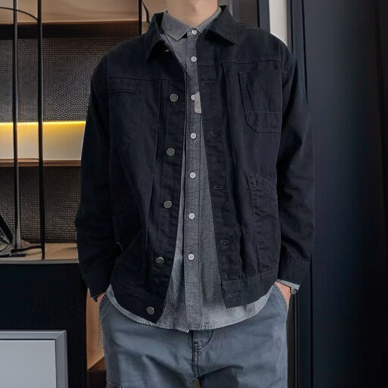 メンズジージャケット春モデルルーズカジュアルジャケットワークウェアジャケットメンズトップス