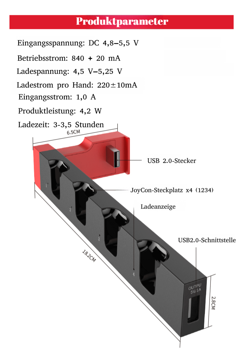 Praktische Ladestation für Gaming-Controller