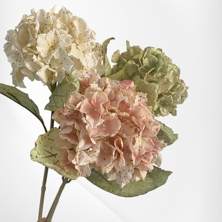仿真乾花繡球花藝設計擺件