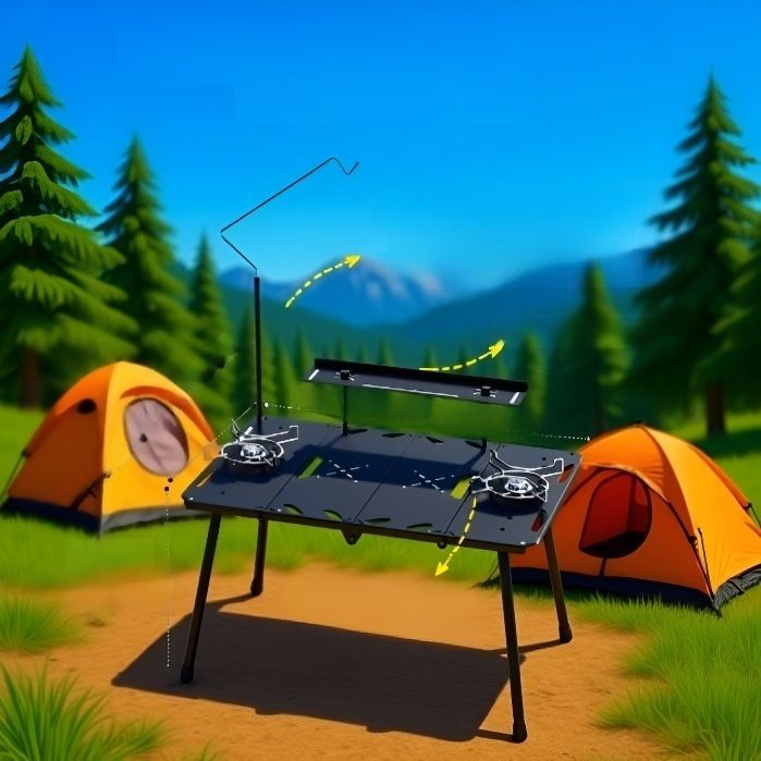 여행용 경량 알루미늄 테이블