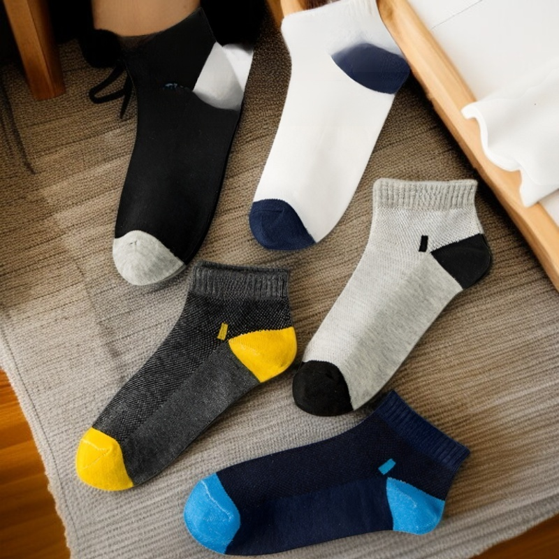 高伸縮メッシュ通気性薄手ソックス