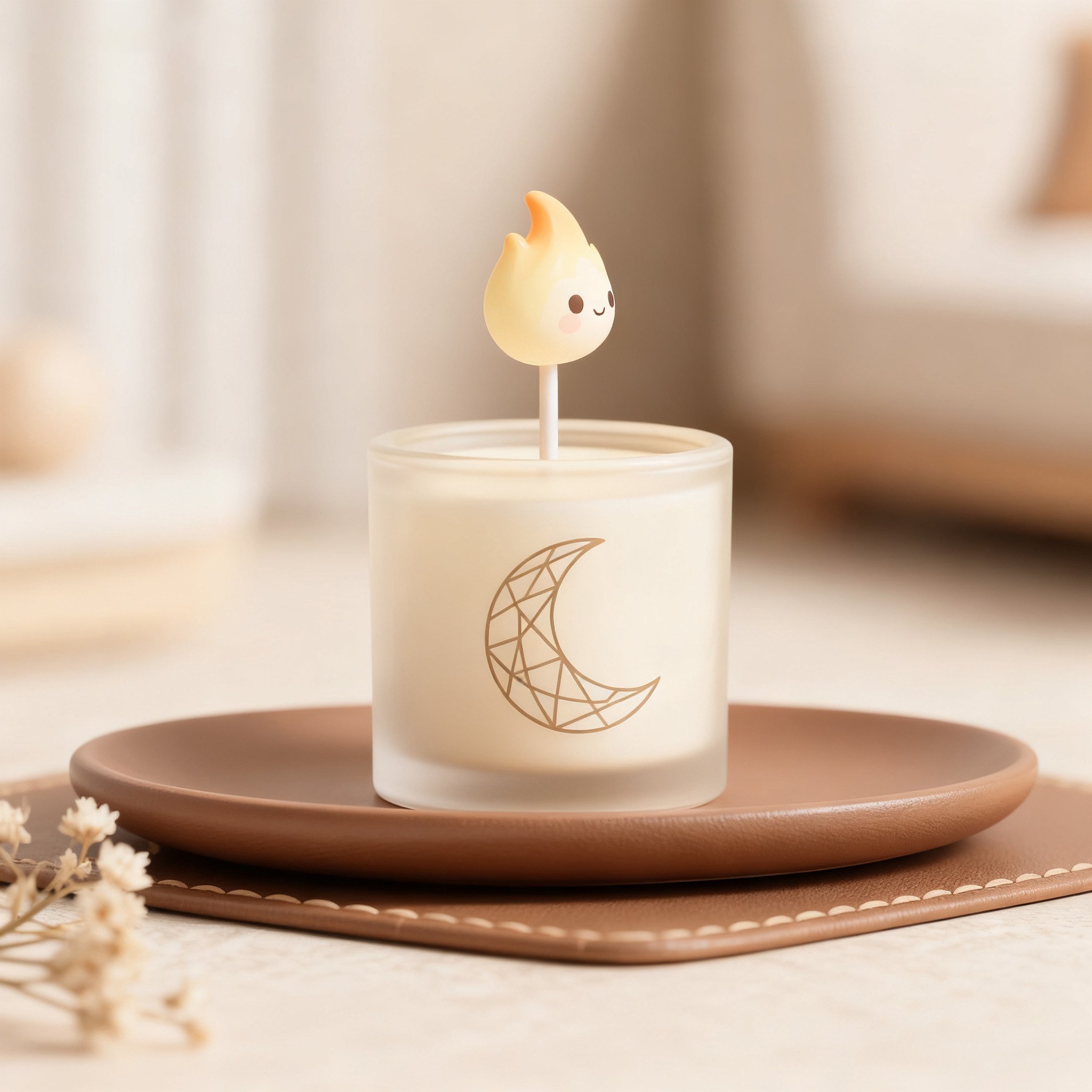 เทียนหอมในแก้วดีไซน์น่ารัก（2 แพ็ค）