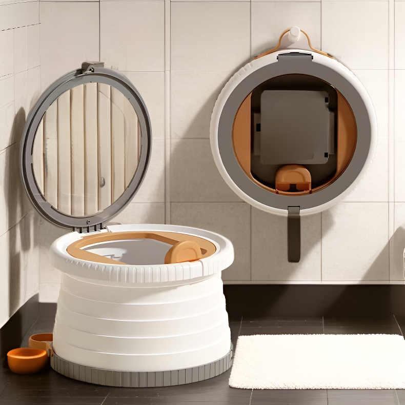 Baby Foldable Portable Travel Potty Cartoon Emergency Toilet for Car and Outdoor