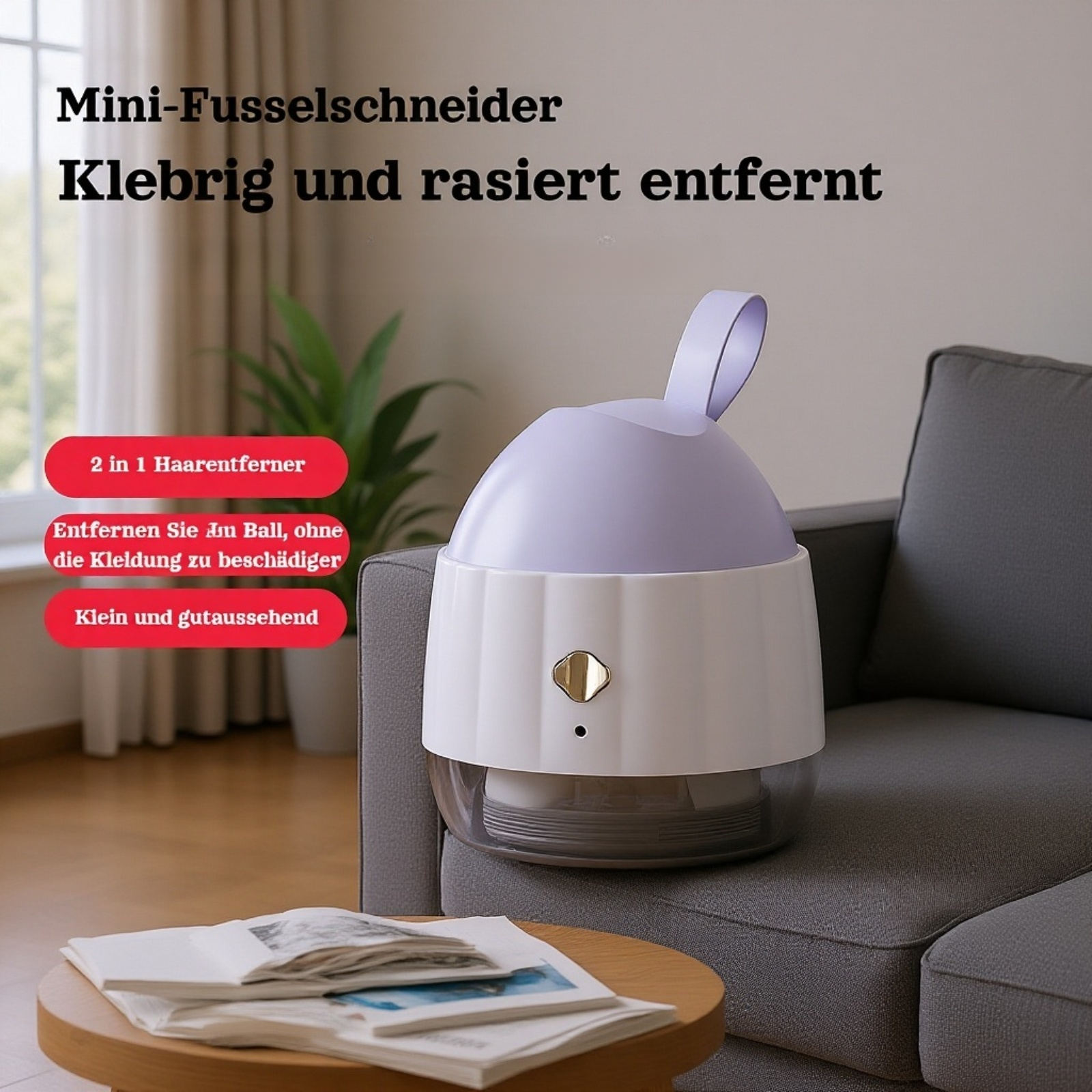 Wiederaufladbarer Fusselrasierer für den Hausgebrauch