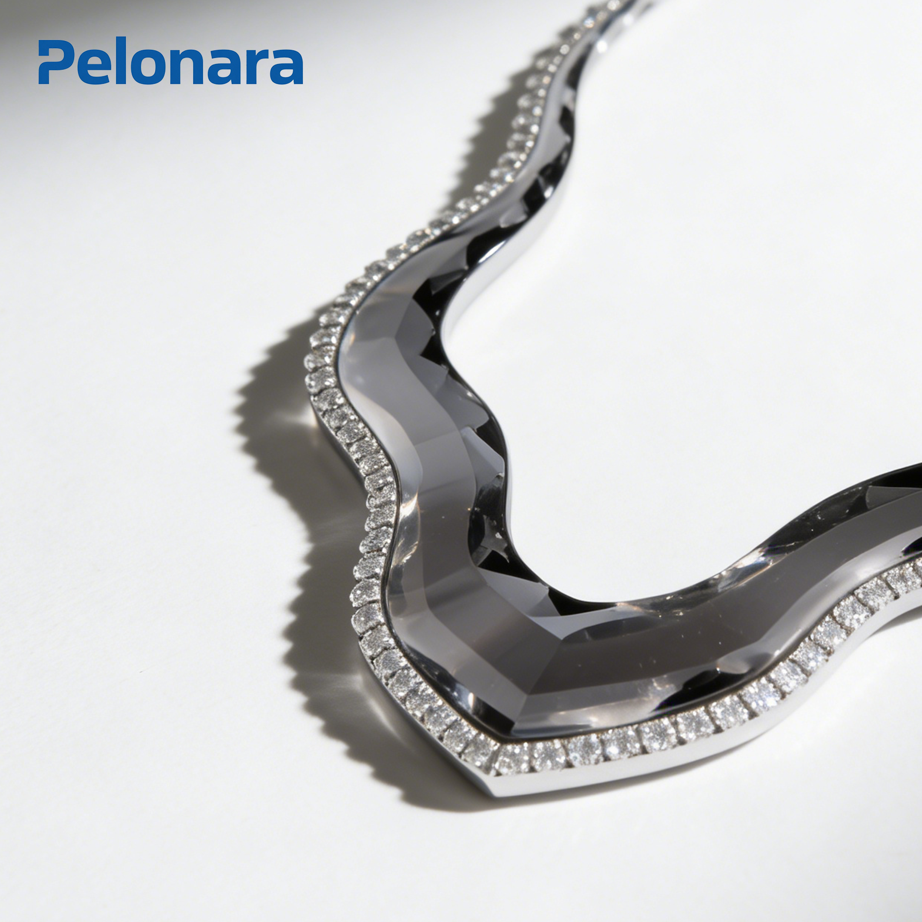 透明星月水晶項鍊