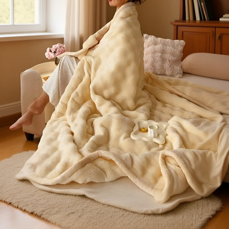 다기능 토끼털 담요