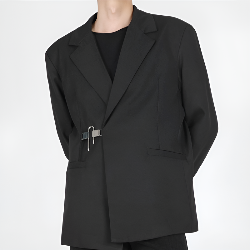 ユニセックス秋冬用個性派ホワイトブレザー