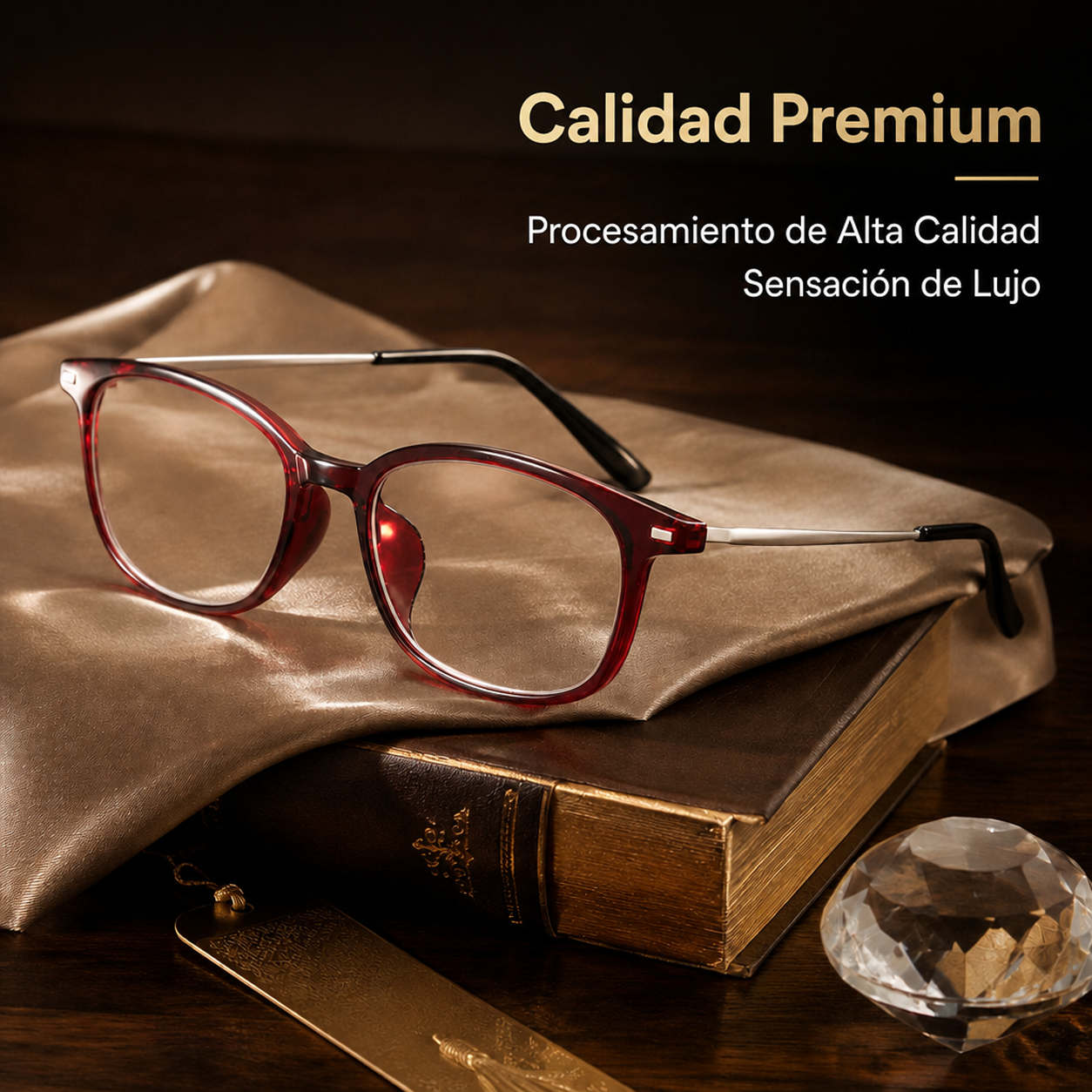 Gafas de lectura elegantes para mujer con filtro de luz azul