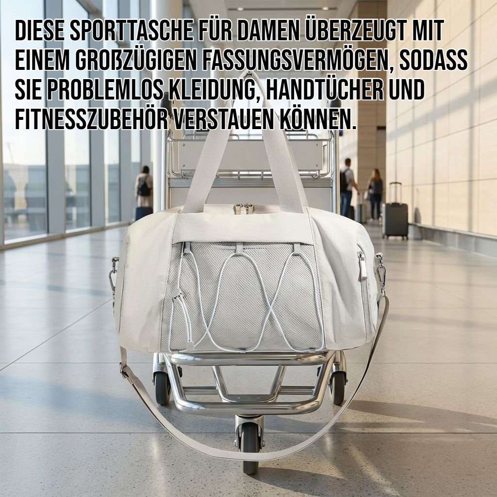 Sporttasche für Damen mit großem Fassungsvermögen und separatem Schuhfach