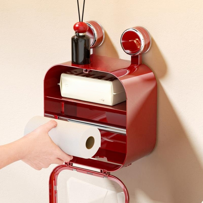 Suction Cup Waterproof Wall-mounted Tissue Box