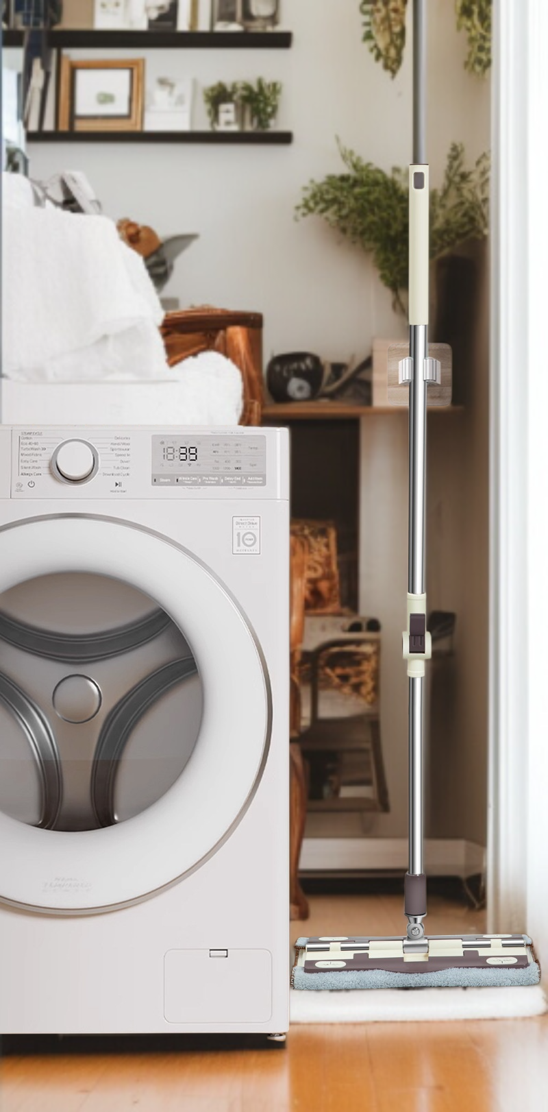 Accesorios de la mopa con mango ajustable