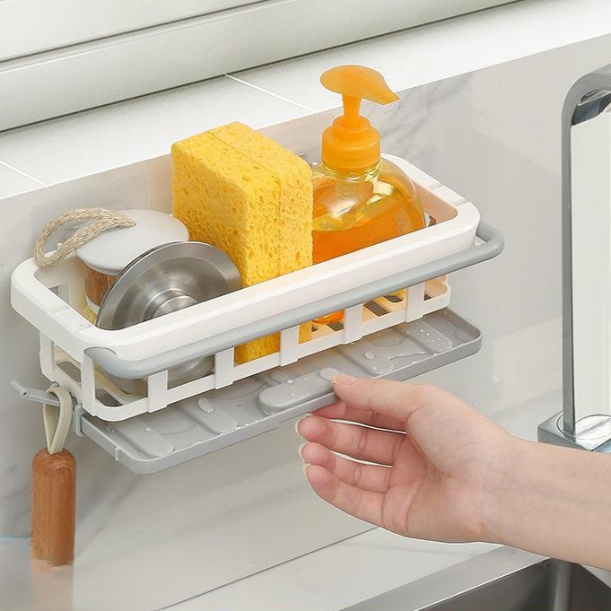  주방 필수템! 타공 없이 설치하는 스마트 벽걸이 선반