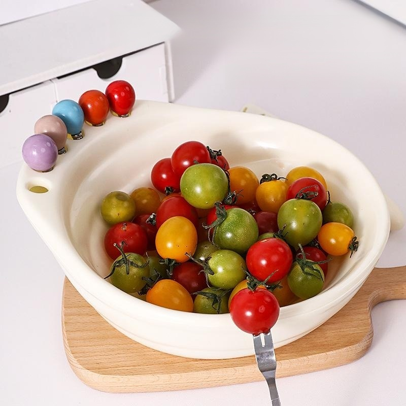 Large capacity French spiral fruit bowl