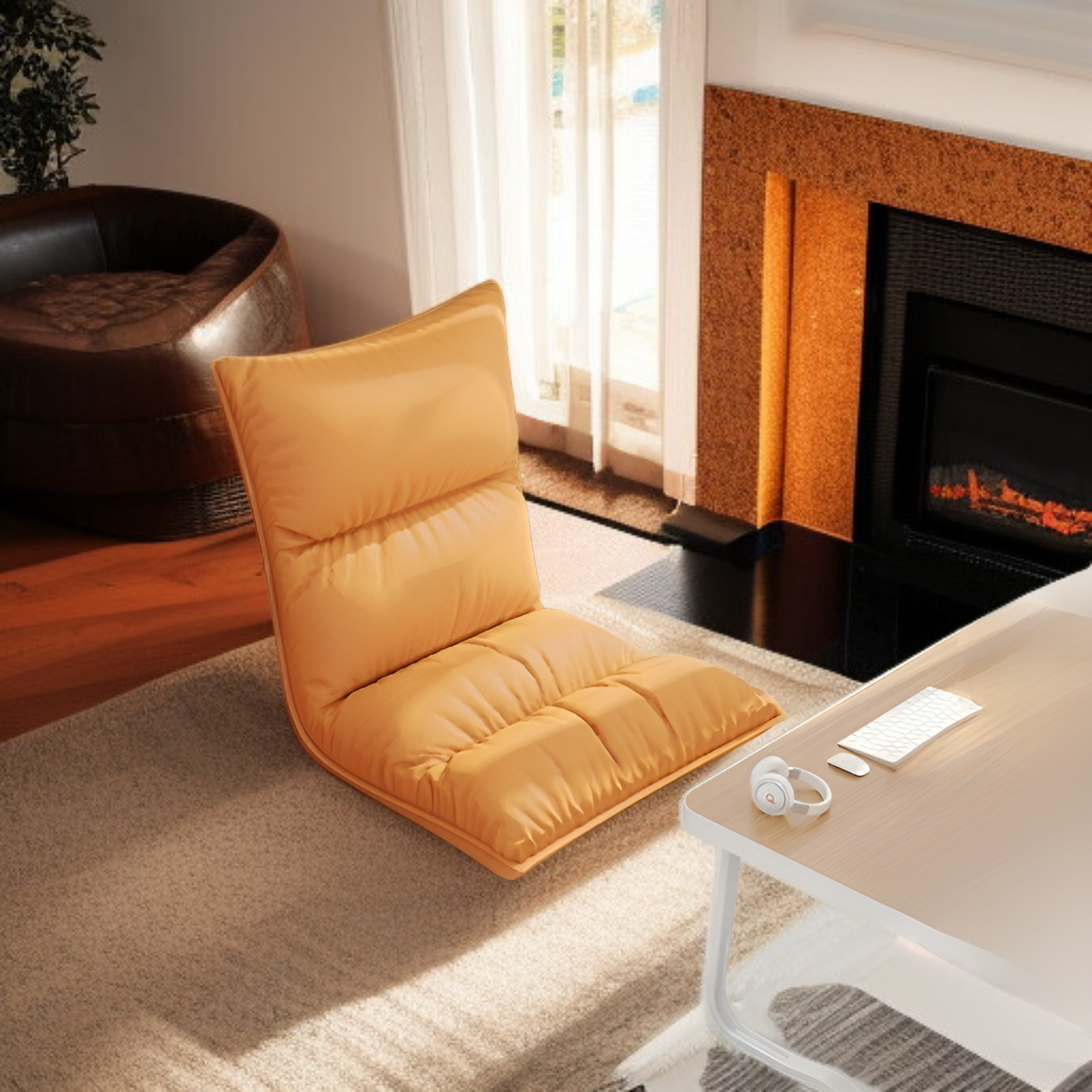 โซฟาเดี่ยวทำจากหนัง PU กันน้ำและกันคราบสกปรก