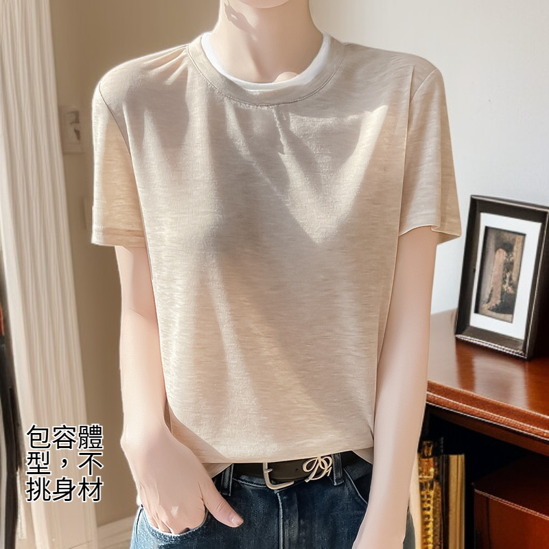 圓領寬鬆短袖
