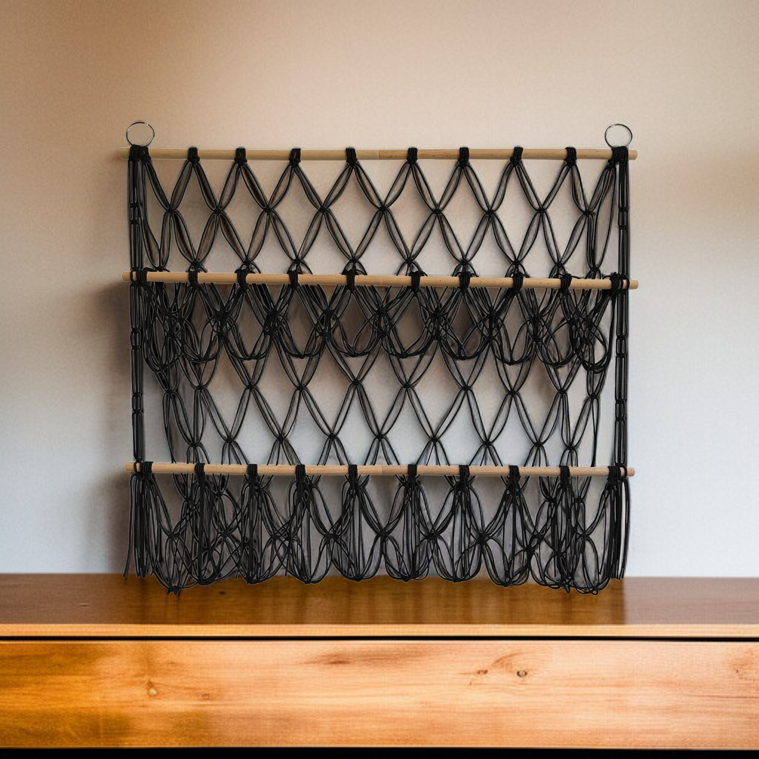 보헤미안 짠 수납장