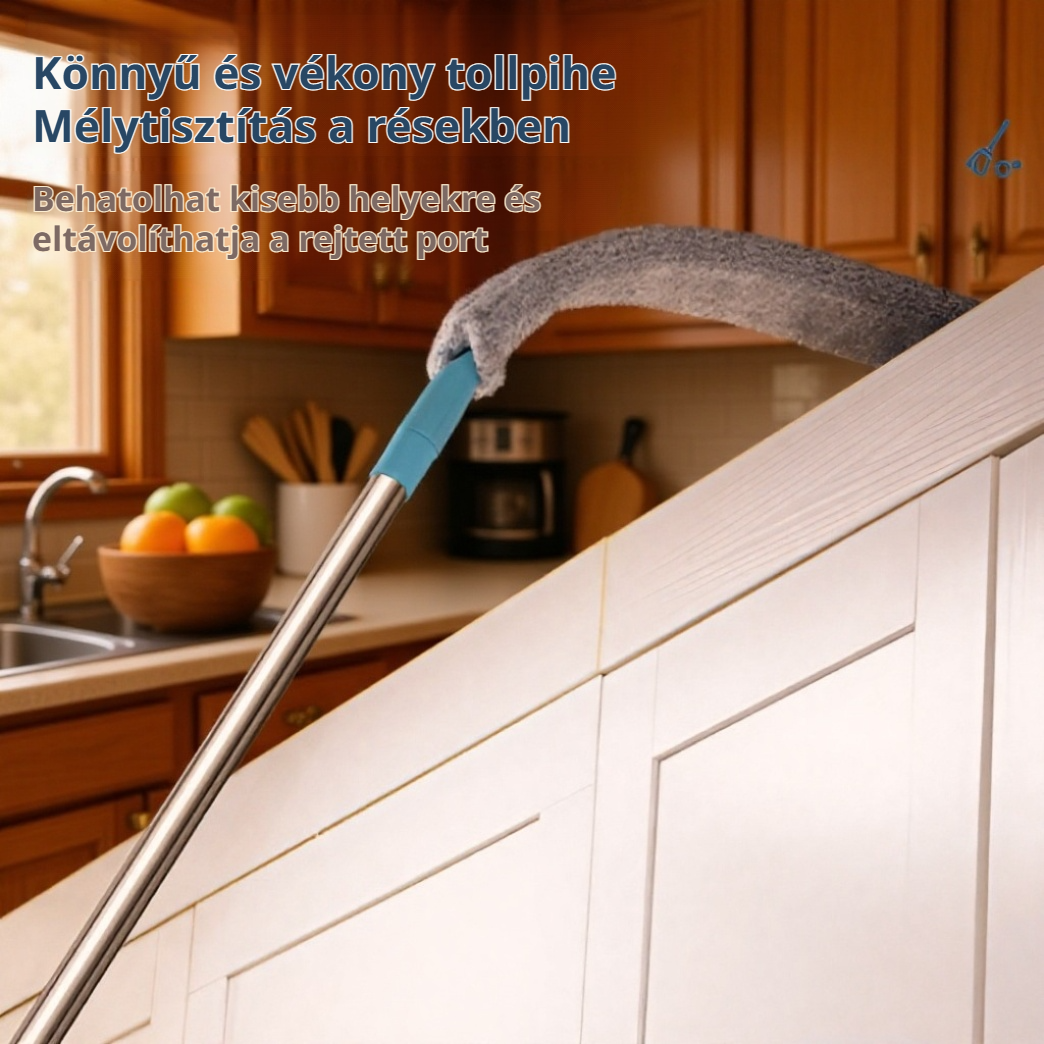 Állítható hosszúságú tisztító portörlő háztartási használatra