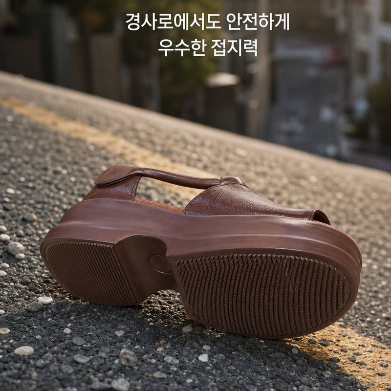 【공장직송!!】플랫폼 웨지 오픈 토 샌들！！
