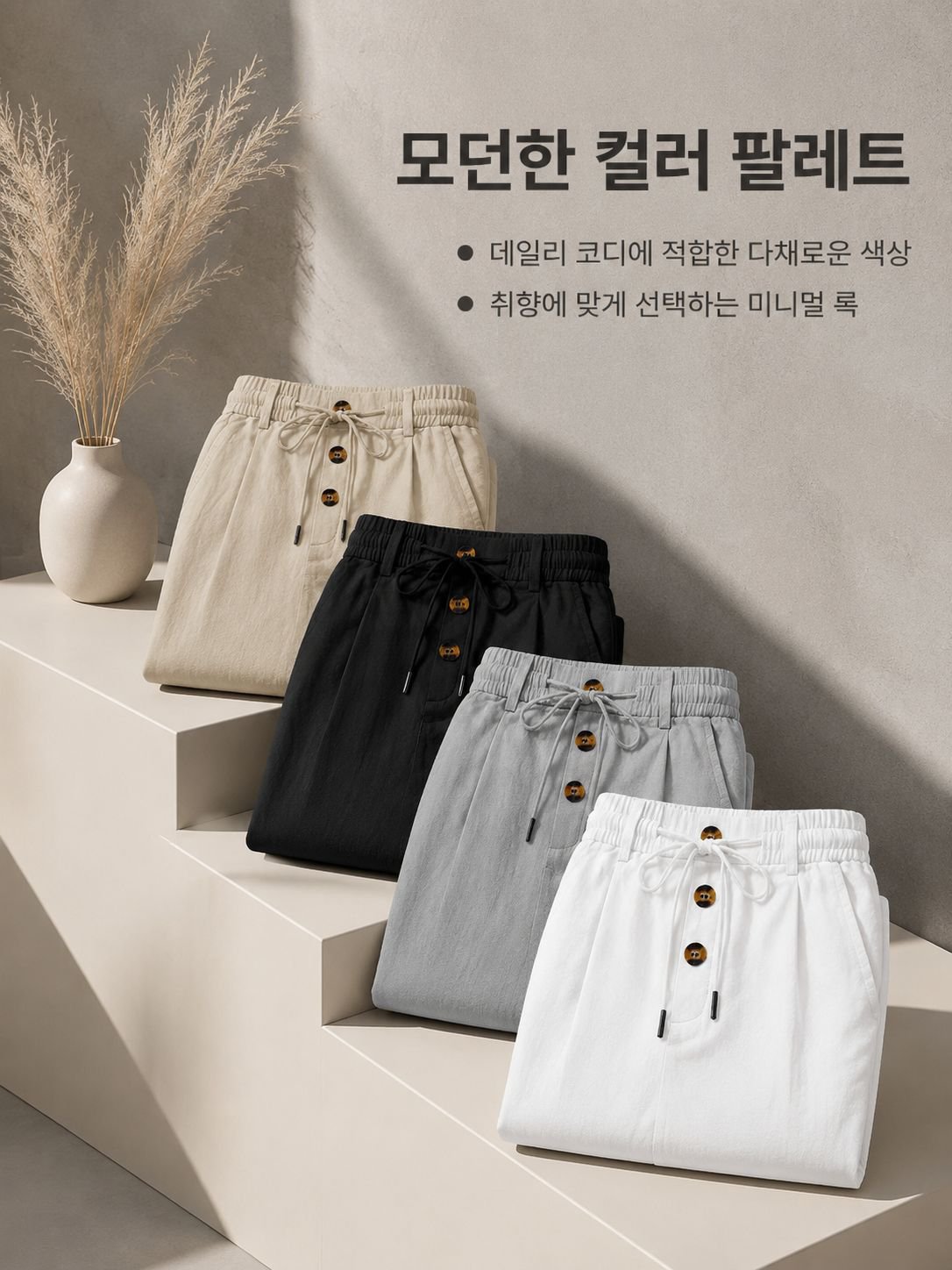 비즈니스 캐주얼 남성 린넨 팬츠