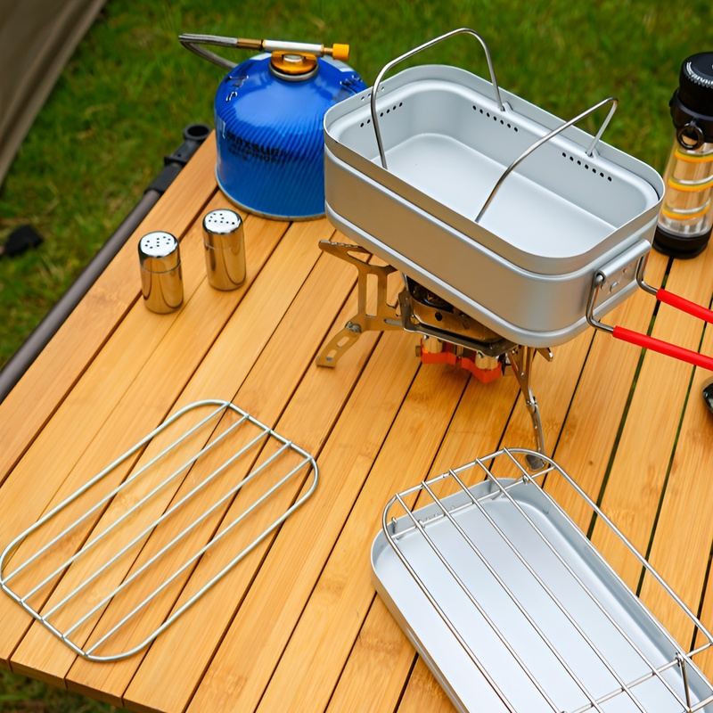 캠핑용 다기능 알루미늄 도시락통