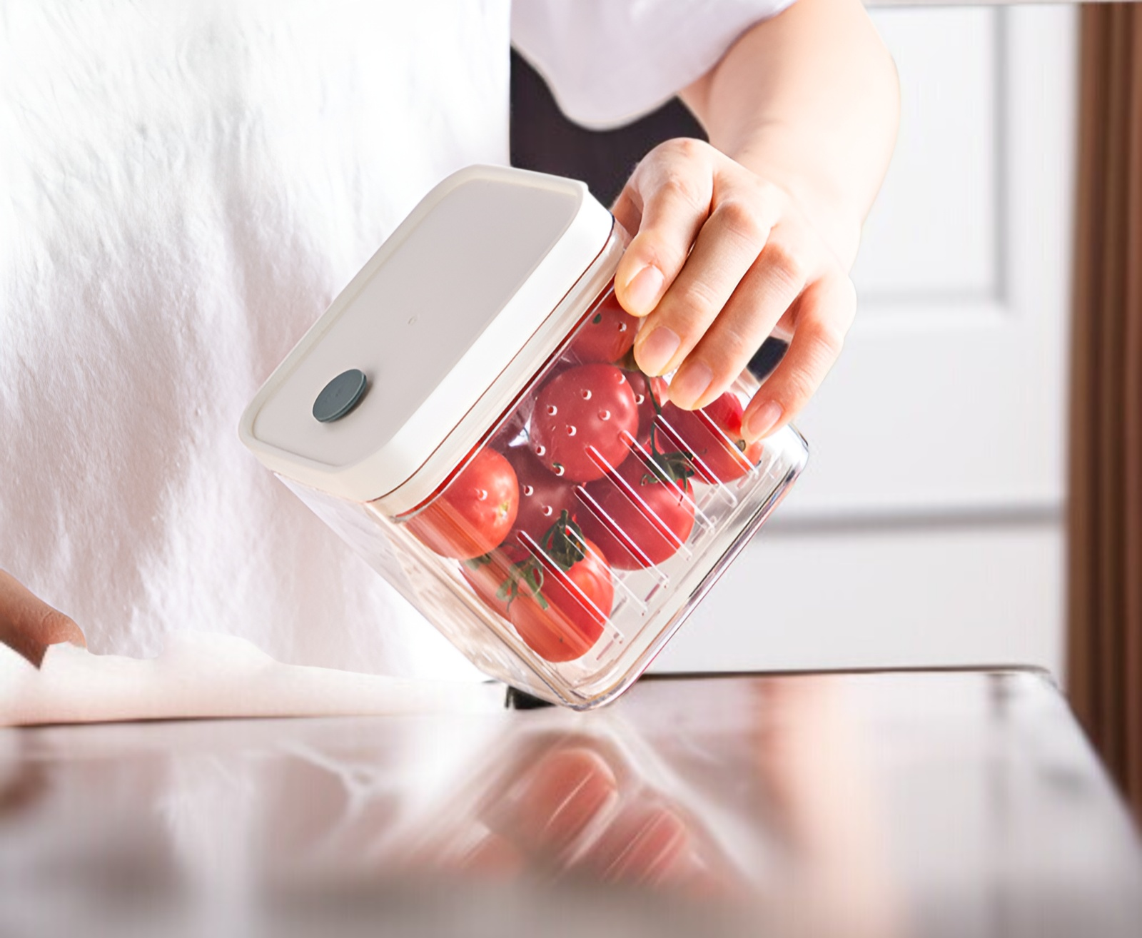 아스팔트 소재의 내구성 좋은 주방 수납함