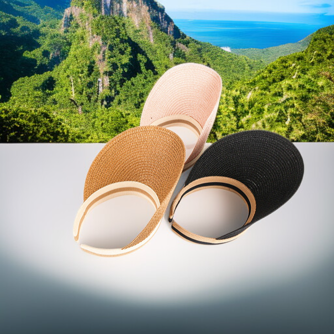 Sombrero negro de moda urbana para verano