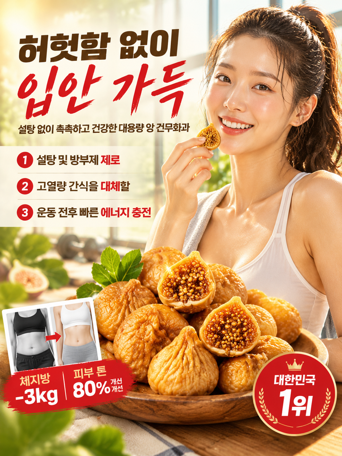 설탕 없이 쫀득하고 건강한 대용량 왕 건무화과