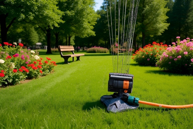 Snadné ovládání zahradního postřikovače