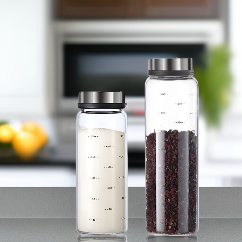 Stainless Steel Portable Outdoor Spice Jar Household Kitchen Salt and Seasoning Bottle