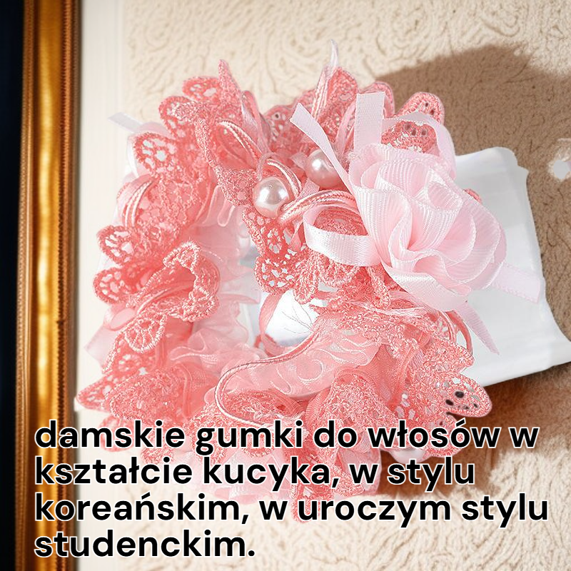  Elastyczna gumka do włosów typu scrunchie, dla dorosłych i studentek, styl koreański