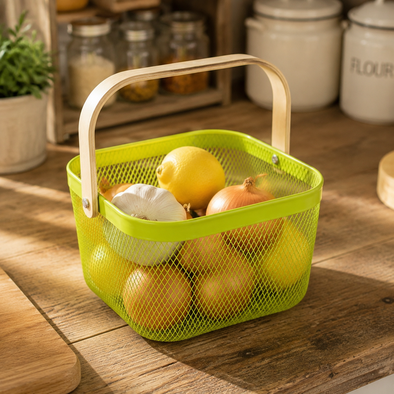 Kitchen Storage Metal Fruit Basket