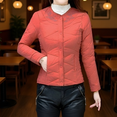 두껍게 패딩 여성 숏 슬림핏 코트 안감 빅 사이즈 워머 라이트 패딩 엄마옷 가을 겨울 신상