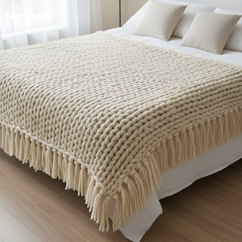 Hand-woven blanket