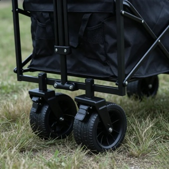 Durable outdoor wagon carrying picnic supplies