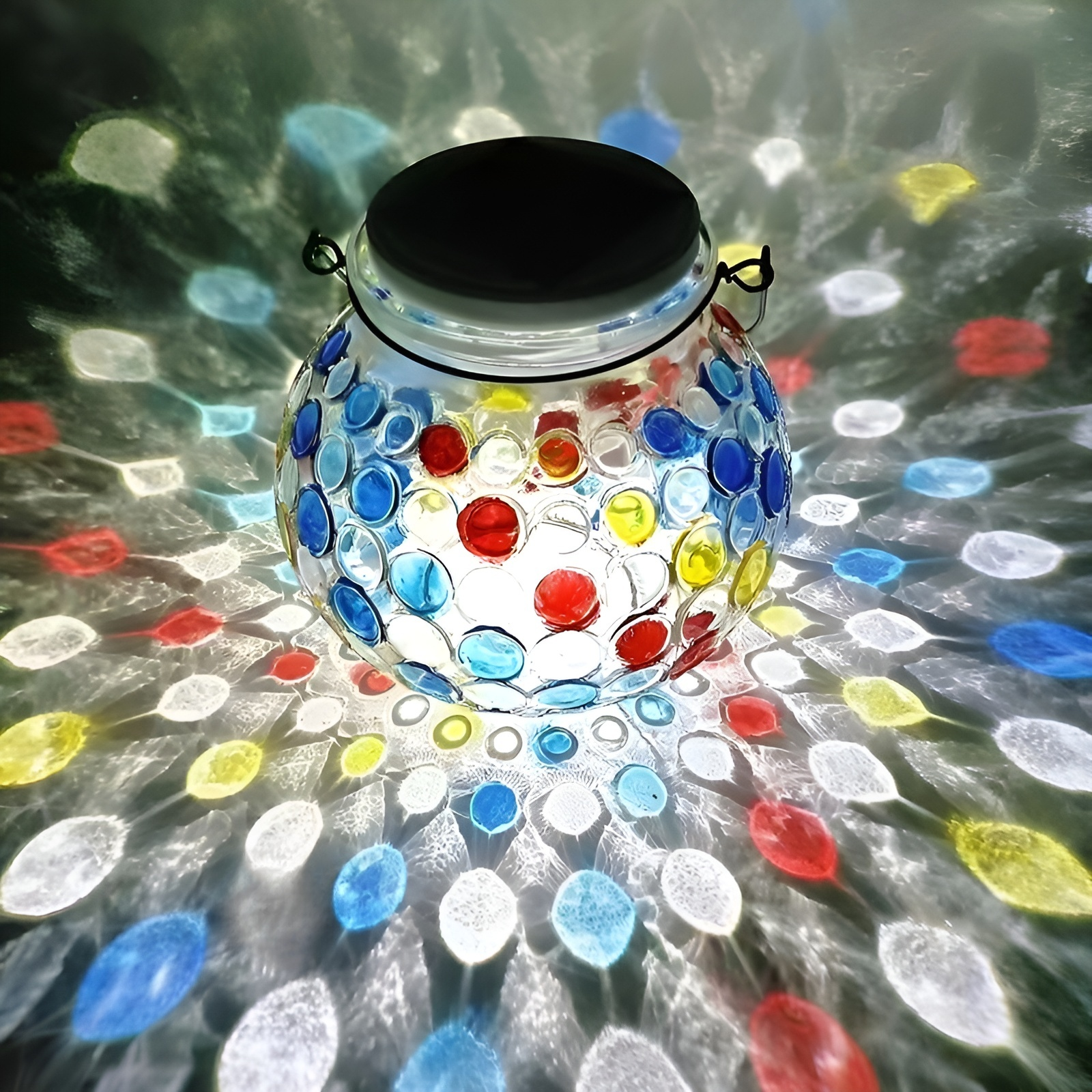 太陽能玻璃罐燈