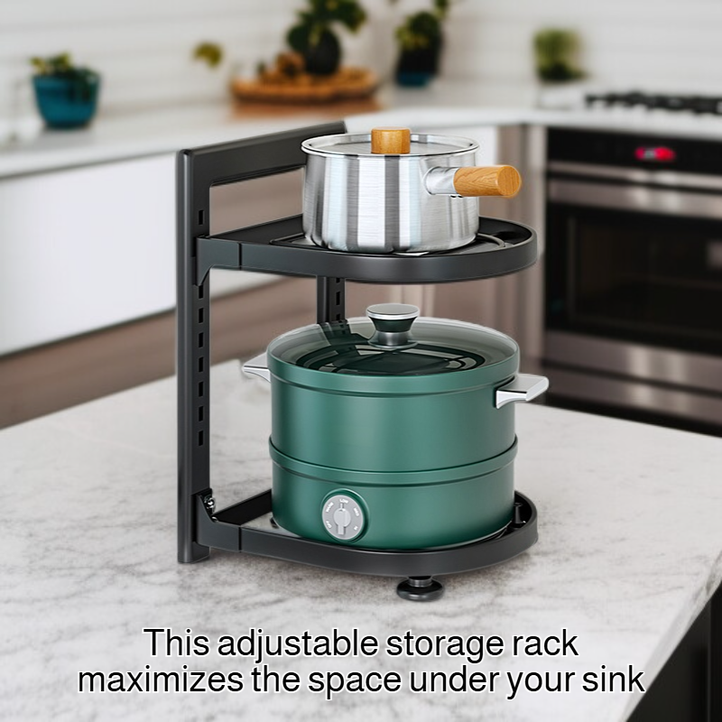 Under-Sink Cabinet Organizer Rack