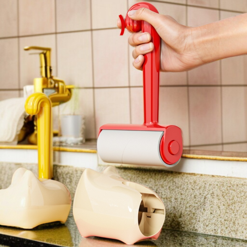 강력 끈끈이 고양이 롤러 브러쉬 모발 청소 찢어진 리필 롤러 롤지 점모기 강력 점모기 털옷 청소 도구