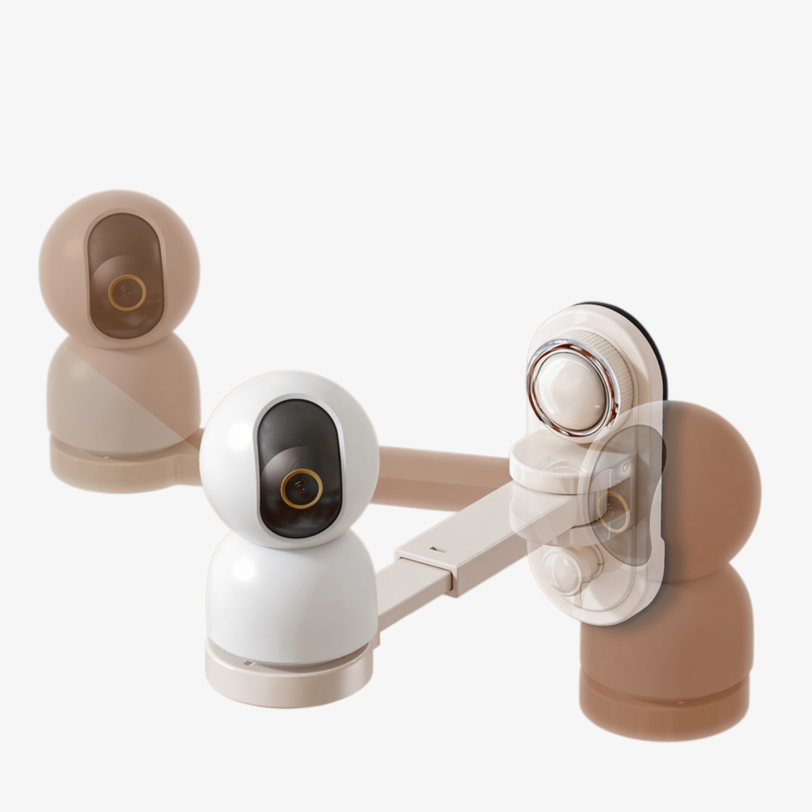 Home Indoor Surveillance Telescopic Rotating Camera Bracket