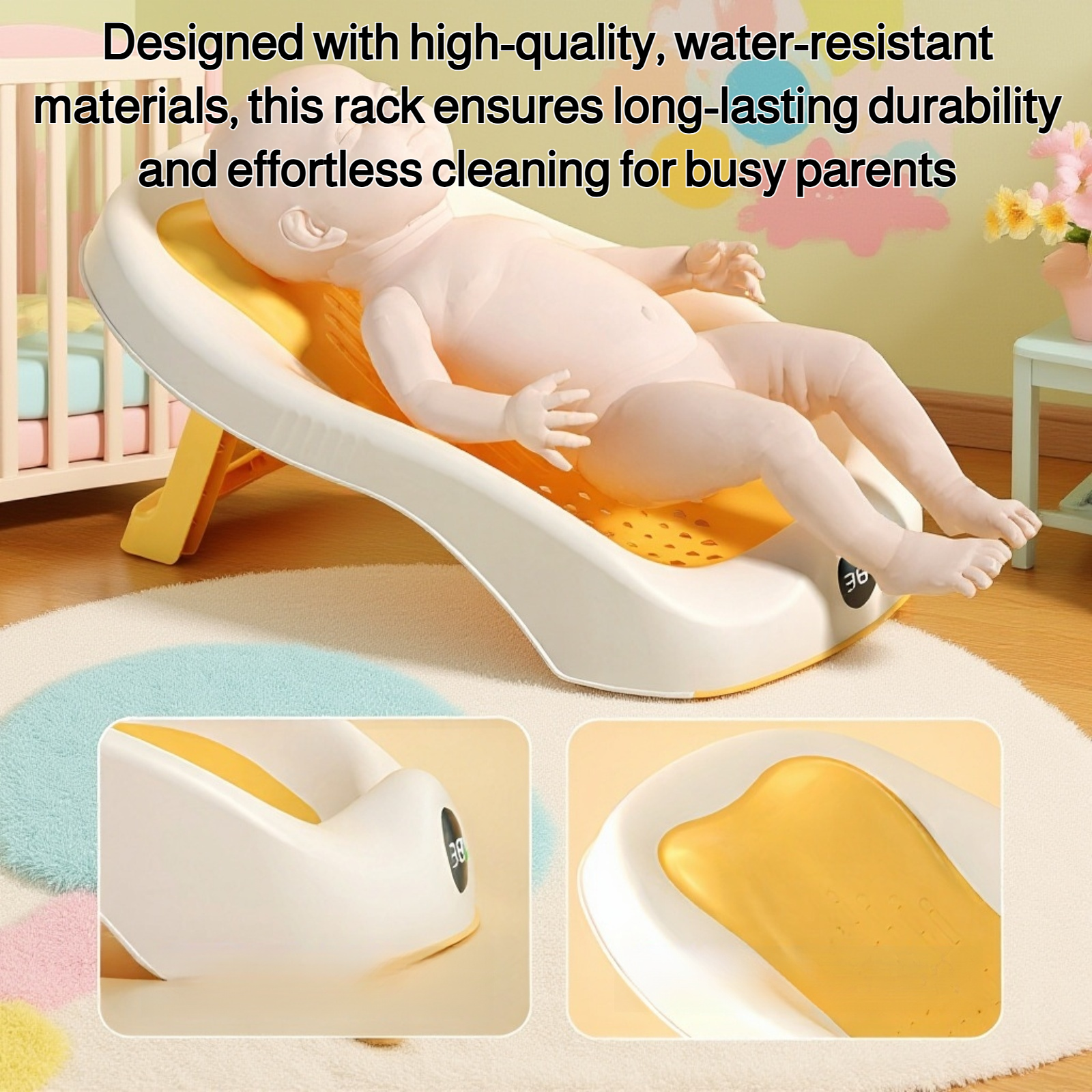 Baby bath shelf