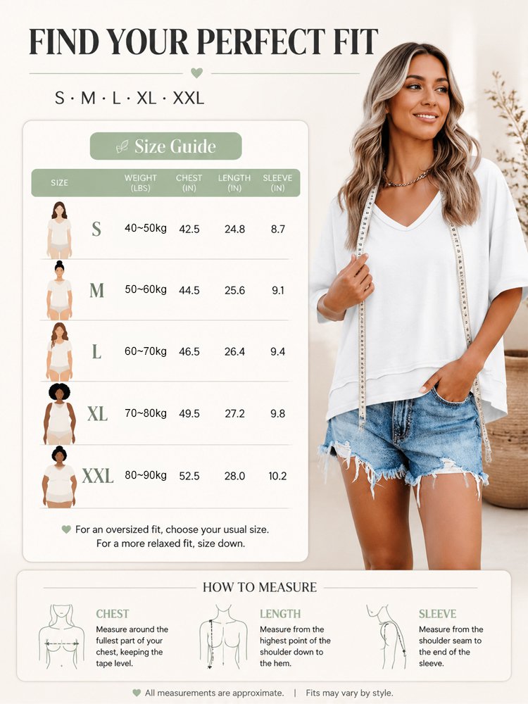 Women's Summer V-Neck T-Shirt