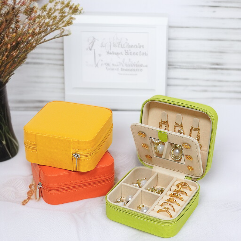 Mini-Schmuckschatulle Tragbare kleine Box Schmuckaufbewahrung